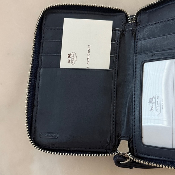 Coach Denim Dark Blue Signature Wallet Wristlet 1941 Vintage NWOT Read* - Picture 10 of 13